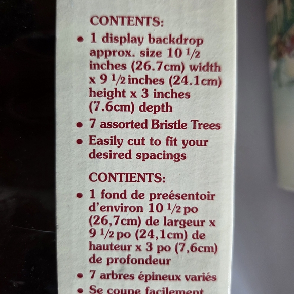 Lemax Village Collection Mountain Backdrop with Trees - Brown and White 1998 - Picture 4 of 4